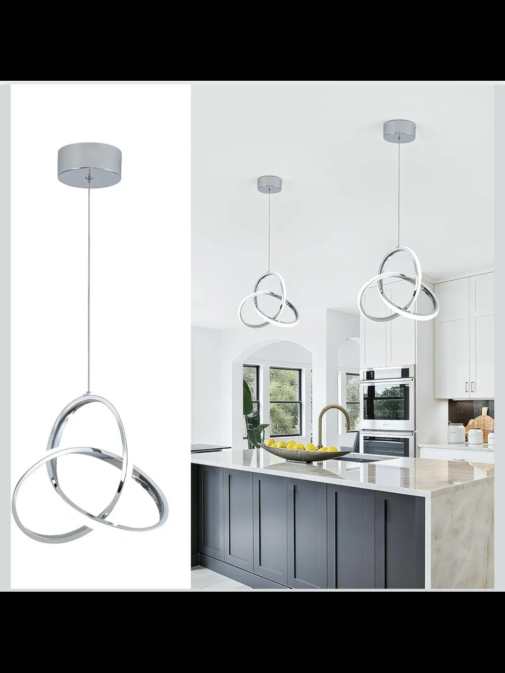Spiral LED Pendant Light NIB